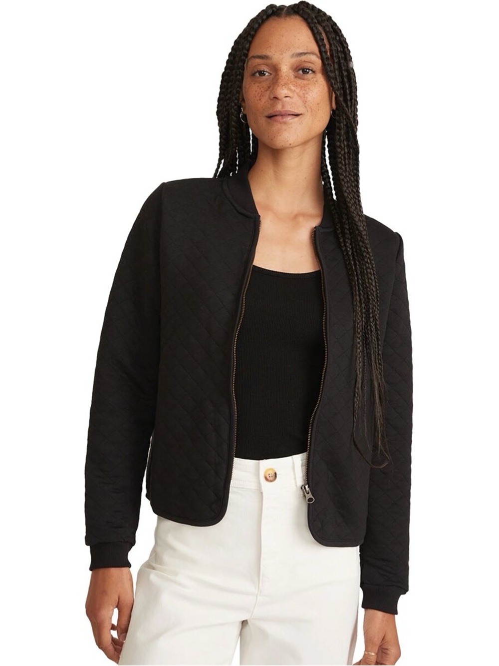 Marine Layer Corbet Quilted Bomber Jacket